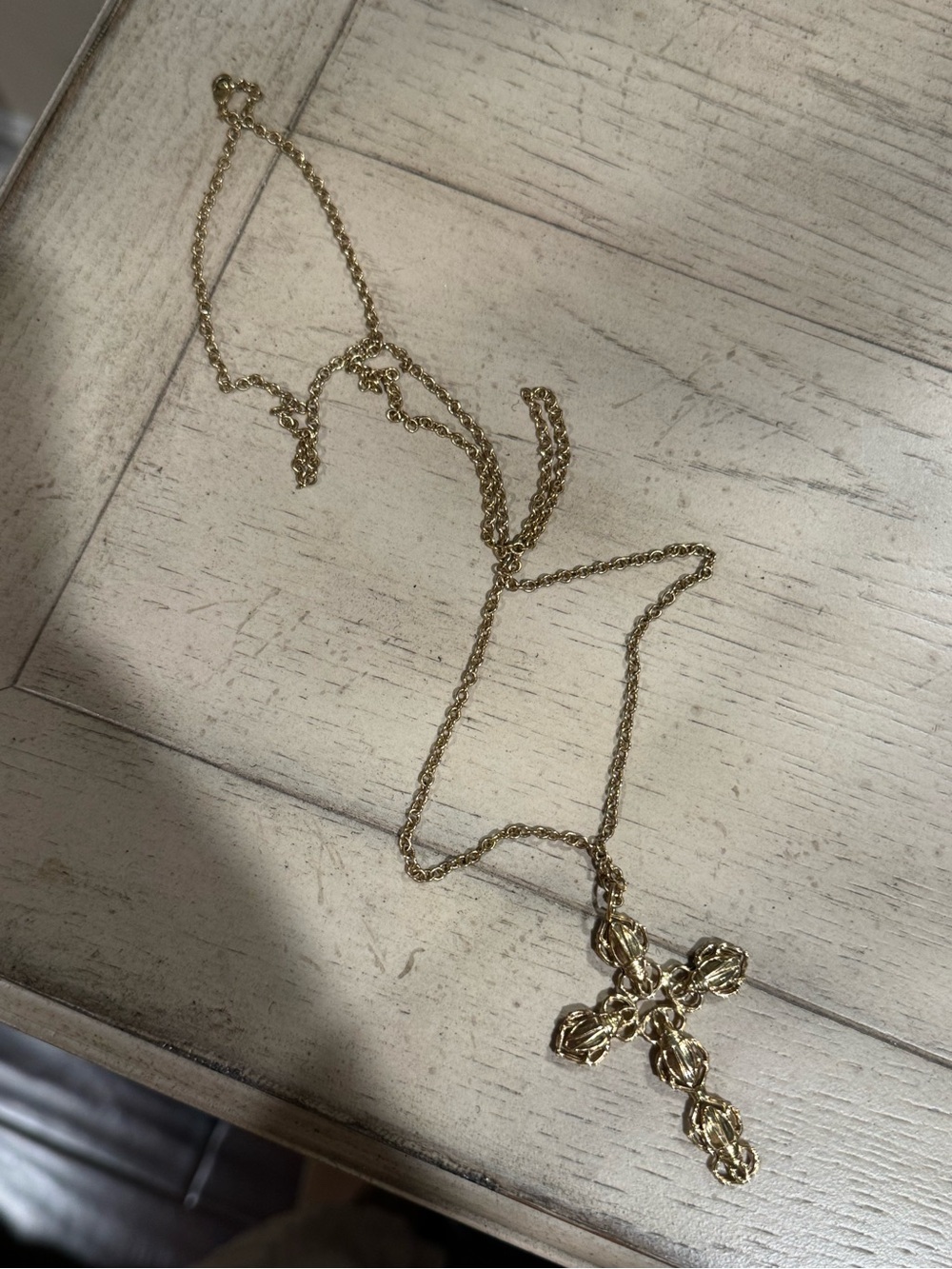 Gold Cross Pendant Necklace - Women Accessories